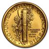 Image 2 : 2016-W 1/10 oz Gold Mercury Dime Centennial (w/OGP)