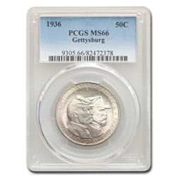 1936 Battle of Gettysburg Half Dollar MS-66 PCGS