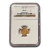 Image 1 : 1862 $1 Indian Head Gold MS-61 NGC