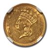 Image 2 : 1862 $1 Indian Head Gold MS-61 NGC