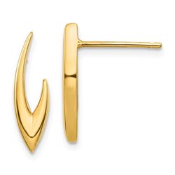 14k Post Earrings - 17 mm