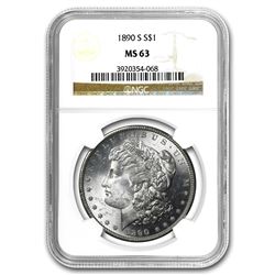 1890-S Morgan Dollar MS-63 NGC