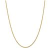 Image 1 : 14k Yellow Gold 2 mm Diamond Cut Rope Chain - 26 in.