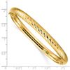 Image 2 : 14k Yellow Gold 4/16 Textured Bangle - 7.5 in.