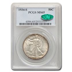 1934-S Walking Liberty Half Dollar MS-65 PCGS CAC