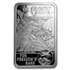 Image 2 : 2 oz Silver Color Proof Bar - WWII Iconic War Posters: Invasion