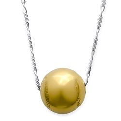 2015 5 gm Cook Islands $20 Gold Sphere Valcambi (w/Silver Chain)
