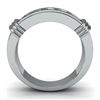 Image 3 : Natural 1.02 CTW Men's Round Cut Diamond Ring 18KT White Gold