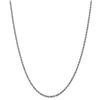 14k White Gold 2.25 mm Diamond Cut Rope Chain - 28 in.