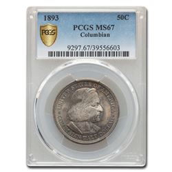 1893 Columbian Expo Half Dollar MS-67 PCGS