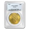 Image 1 : 1907 $20 Liberty Gold Double Eagle MS-63 PCGS