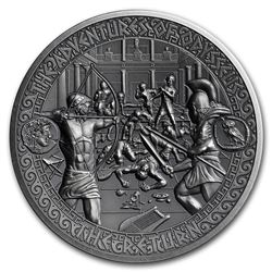 2018 Solomon Isl. Antique Silver Adventures of Odysseus Return