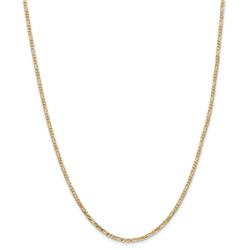 14k 2.25 mm Flat Figaro Chain Necklace - 18 in.