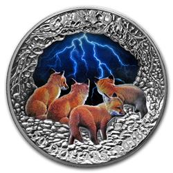 2018 Canada 5 oz Silver Nature's Light Show: Stormy Night