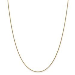 14k Gold 1 mm Cable Chain Necklace - 24 in.