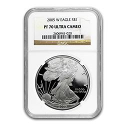 2005-W Proof Silver American Eagle PF-70 NGC