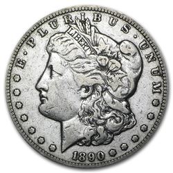 1890-CC Morgan Dollar VF