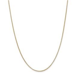14k Gold 1.55 mm Rolo Pendant Chain Necklace - 18 in.