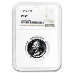 1955 Washington Quarter PF-69 NGC
