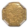 Image 2 : 1881 Indian Octagonal 25¢ Gold MS-66 NGC (BG-799O)