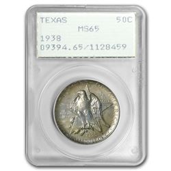 1938 Texas Half Dollar MS-65 PCGS