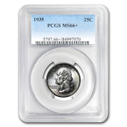 1935 Washington Quarter MS-66+ PCGS