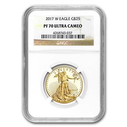 2017-W 1/2 oz Proof Gold American Eagle PF-70 NGC