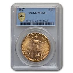 1927 $20 Saint-Gaudens Gold Double Eagle MS-64+ PCGS