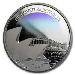 2007 Australia 1 oz Silver Sydney Proof