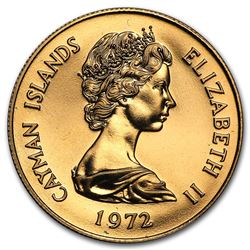 1972 Cayman Islands Proof Gold 25 Dollars