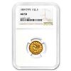 Image 1 : 1859 $2.50 Liberty Gold Quarter Eagle AU-53 NGC (Type 1)