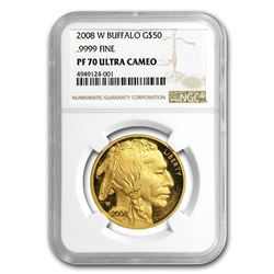 2008-W 1 oz Proof Gold Buffalo PF-70 NGC