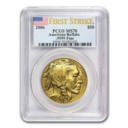 2006 1 oz Gold Buffalo MS-70 PCGS (FirstStrike®)