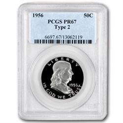 1956 Franklin Half Dollar Type-II PR-67 PCGS