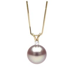 Lavender Freshwater Pearl and Diamond Radiance Pendant