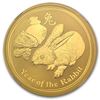 Image 2 : 2011 1 oz Gold Lunar Year of the Rabbit MS-69 NGC (Series 2)