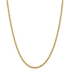 14k Yellow Gold 3.65 mm Regular Rope Chain - 28 in.