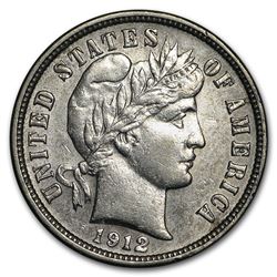 1912-D Barber Dime AU