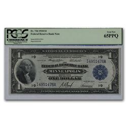 1918 (I-Minneapolis) $1.00 FRBN Gem New-65 PPQ PCGS