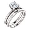 Image 1 : Natural 5.02 CTW Round Cut Diamond Solitaire Engagement Ring 14KT White Gold