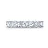 Image 4 : Natural 3.02 CTW Asscher Cut Diamond Eternity Ring 14KT White Gold