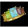 Image 1 : 10KY Gold 6.75ct. Multi Color Gemstone Ring