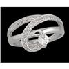 Image 1 : 14KW Gold Diamond Right Hand Swirl Ring