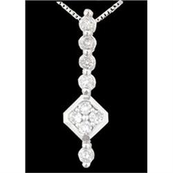 14KW Gold .25ct Diamond Elegant Necklace