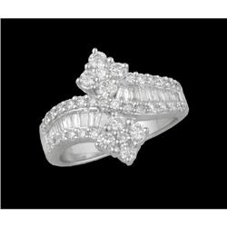 14KW 1.00ct INVISIBLE PRINCESS DIAMOND MENS RI