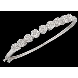 14KW Gold Diamond Bangle Bracelet