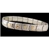 Image 1 : 14KY Solid Gold LOVE Lettering /Stainless Steel Stretch
