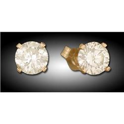 14KY Gold .97ct Diamond Stud Earrings