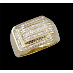 14KY Gold .72ct. Diamond Men's Ring