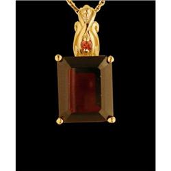 Beautiful 6.00ct. Square Shape Garnet Pendant